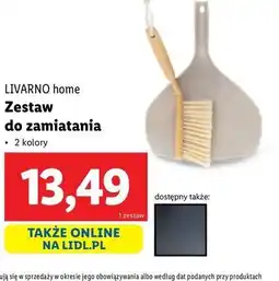 Lidl Zmiotka z szufelką Livarno Home oferta