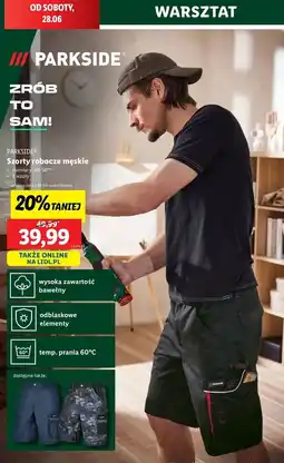 Lidl Szorty robocze 48-58 Parkside oferta
