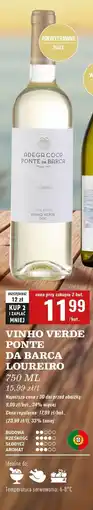 Biedronka Wino Adega Coop Ponte Da Barca Loureiro oferta