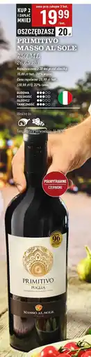 Biedronka Wino Masso Al Sole Primitivo oferta