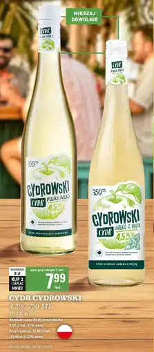 Biedronka Cydr jabłko mięta Cydrowski oferta