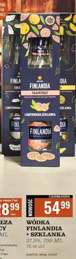 Biedronka Wódka + szklanka Finlandia Mango Fusion oferta