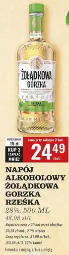 Biedronka Wódka Żołądkowa Gorzka Rześka Limonka Z Miętą oferta