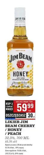Biedronka Bourbon Jim Beam Peach oferta