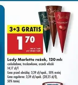 Biedronka Lody czekoladowe Marletto oferta