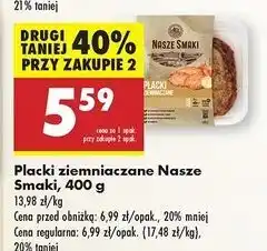Biedronka Placki ziemniaczane Nasze Smaki oferta