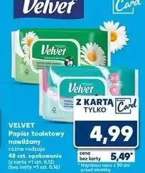 Kaufland Papier nawilżany Velvet Junior oferta