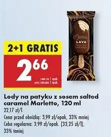 Biedronka Lód salted carmel lava Marletto oferta