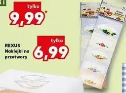 Kaufland Naklejki na słoiki Rexus oferta