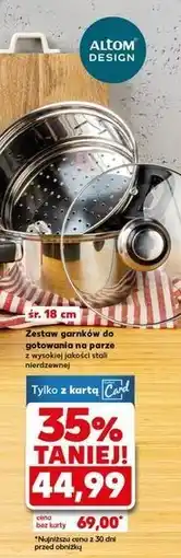 Kaufland Garnek do gotowania na parze 18 cm Altom Design oferta