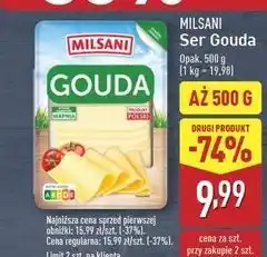ALDI Ser gouda plastry Milsani oferta