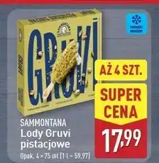 ALDI Lody pistacjowe Sammontana Gruvi oferta