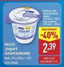 ALDI Jogurt śmietankowy Maluta oferta