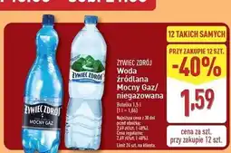 ALDI Woda mocny gaz Żywiec Zdrój oferta