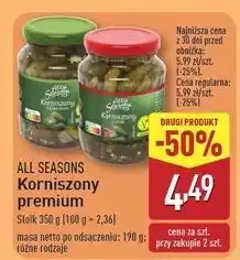 ALDI Korniszony z miodem All Seasons oferta