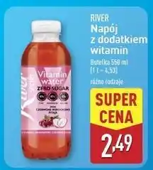 ALDI Woda witaminowa o smaku czerwonego winogrona pitaja River Sport oferta