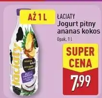 ALDI Jogurt bez laktozy ananas-kokos Łaciaty oferta