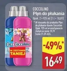 ALDI Płyn do płukania passion flower & bergamot + płyn tiare red fruits Coccolino Perfume Care oferta