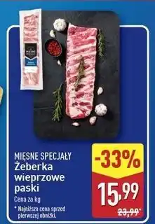 ALDI Żeberka wieprzowe ekstra mięsne Mięsne Specjały Zawsze Świeże (Aldi) oferta