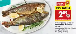 Biedronka Świeży pstrąg tęczowy patroszony, Marinero oferta