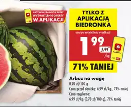 Biedronka Arbuz na wagę oferta