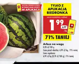 Biedronka Arbuz na wagę oferta