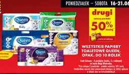 Biedronka Wszystkie papiery toaletowe Queen, opak. do 10 rolek oferta