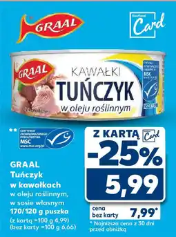 Kaufland Graal tuńczyk w kawałkach oferta