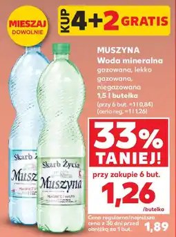 Kaufland Muszyna woda mineralna gazowana oferta