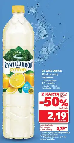 Kaufland Żywiec zdrój woda z nutą owocową oferta