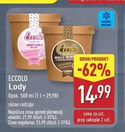 ALDI Lody masło orzechowe z masłem orzechowym Eccolo oferta