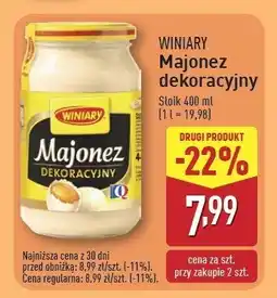 ALDI Majonez dekoracyjny Winiary oferta