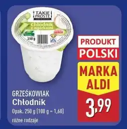ALDI Chłodnik ze świeżych ogórków Grześkowiak oferta