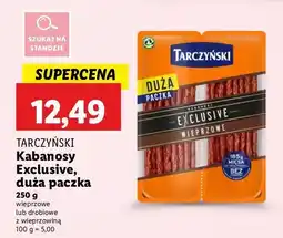 Lidl Kabanosy wieprzowe Tarczyński exclusive oferta