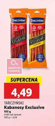 Lidl Kabanosy chilli Tarczyński exclusive oferta