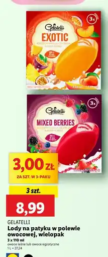 Lidl Lody egzotyczne Gelatelli oferta