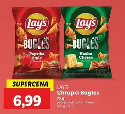 Lidl Chipsy nacho cheese Lay's bugles oferta