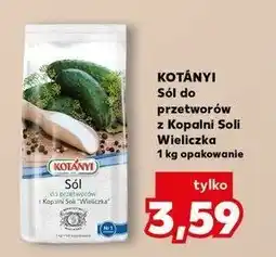 Kaufland Sól do przetworów z wieliczki Kotanyi oferta