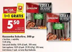 Biedronka Kaszanka z boczkiem i cebulką Sokołów grill house oferta