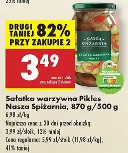 Biedronka Sałatka warzywna pikles Nasza spiżarnia oferta