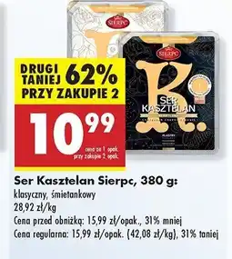 Biedronka Ser kasztelan klasyczny Sierpc oferta