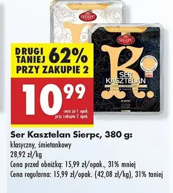 Biedronka Ser kasztelan klasyczny Sierpc oferta