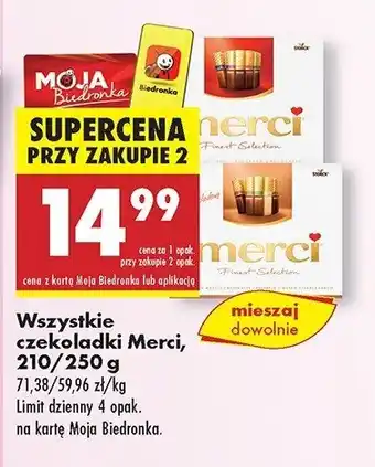 Biedronka Bombonierka czerwona Storck merci oferta