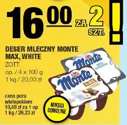Spar Deser mleczny Monte Max, White 4x100g Zott oferta