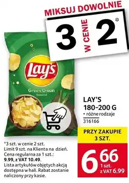 Selgros Chipsy Lay's 180-200g oferta