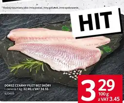 Selgros Dorsz czarny filet bez skóry Selgros oferta