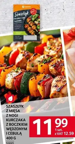 Selgros Szaszłyk z mięsa z nogi kurczaka z boczkiem wędzonym i cebulą 400g Selgros oferta