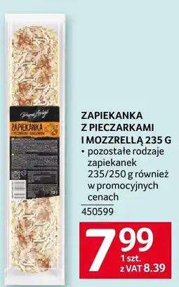 Selgros Zapiekanka z pieczarkami i mozzarellą 235 g Selgros oferta