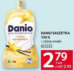 Selgros Serek homogenizowany Danio saszetka 120g Danone oferta