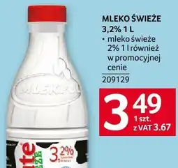 Selgros Mleko świeże 3,2% 1L Mlekpol oferta